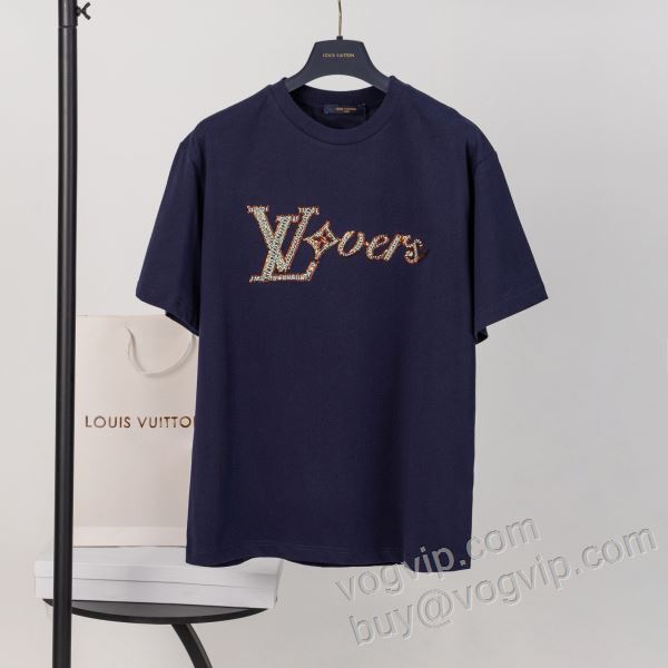 人気が爆発 ルイ ヴィトン LOUIS VUITTONブランドコピー NXZLV022 半袖Tシャツ 2色可選 2026新作登場