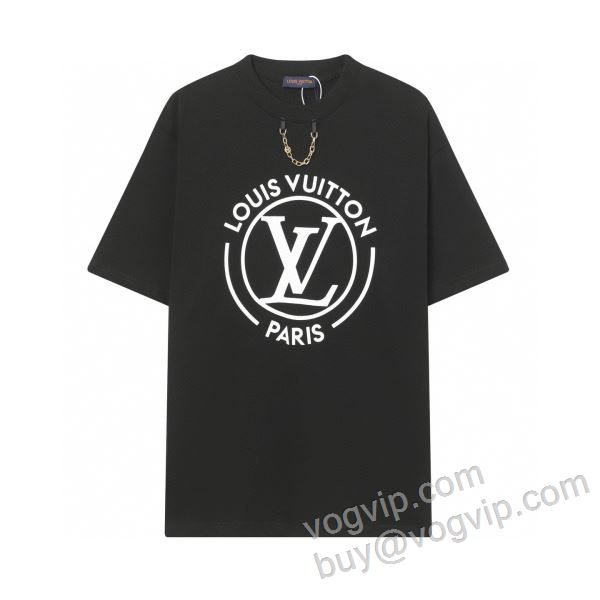 2026新作登場 ルイ ヴィトンブランドコピー NXZLV023 半袖Tシャツ 2色可選 個性派