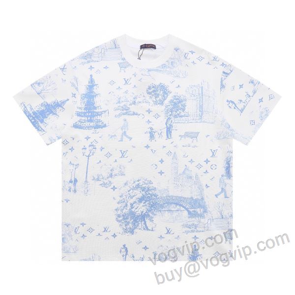 ルイ ヴィトンコピーブランド 2026お買い得高品質 NXZLV029 半袖Tシャツ 贈り物にも◎