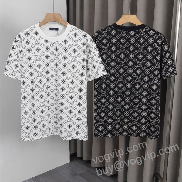 2026爆買いセール ルイ ヴィトン LOUIS VUITTONブランドコピー 絶大な人気を誇る NXZLV034 半袖Tシャツ 2色可選