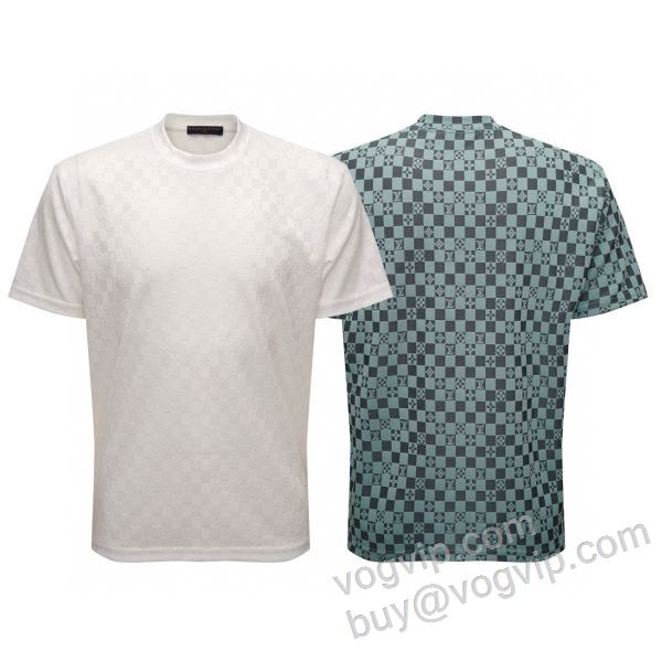 スタイルアップ効果 ルイ ヴィトン LOUIS VUITTONスーパーコピー NXZLV035 半袖Tシャツ 2色可選 2026爆買いセール