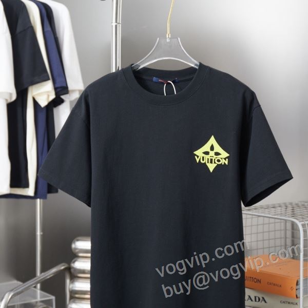 ルイ ヴィトン 高級感ある LOUIS VUITTONスーパーコピー 激安 NXZLV039 半袖Tシャツ 2色可選 2026定番人気