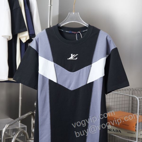 ファション性の高い ルイ ヴィトン LOUIS VUITTON偽物ブランド 2026爆買い品質保証 NXZLV041 半袖Tシャツ