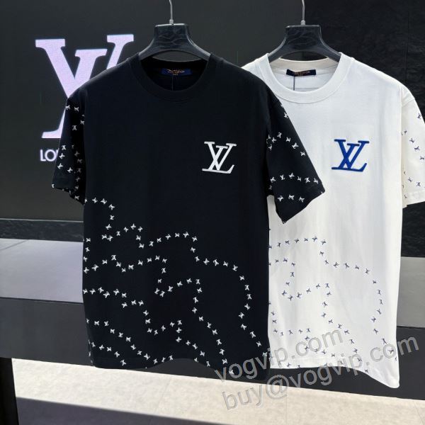 半袖Tシャツ ルイ ヴィトン LOUIS VUITTON偽物ブランド 2026割引セール NXZLV063 2色可選 今一番HOTな新品
