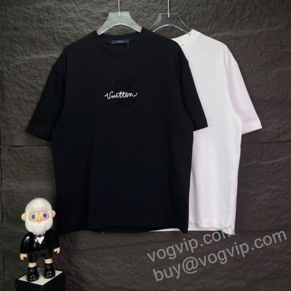 2026驚きの破格値セール ルイ ヴィトンコピー ブランド ショートパンツ 確定となる上品 NXZLV070 半袖Tシャツ 2色可選
