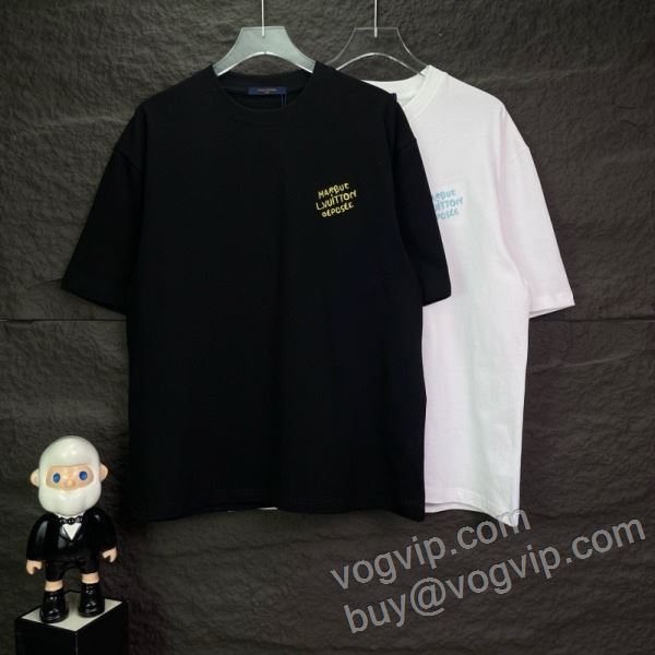 一番人気の新作はこれ ルイ ヴィトンブランド 偽物 通販 NXZLV071 半袖Tシャツ 2色可選 2026驚きの破格値セール