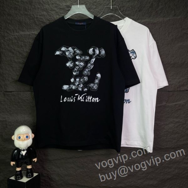 日本未入荷モデル ルイ ヴィトンコピーブランド 2026品質保証安い NXZLV073 半袖Tシャツ 2色可選