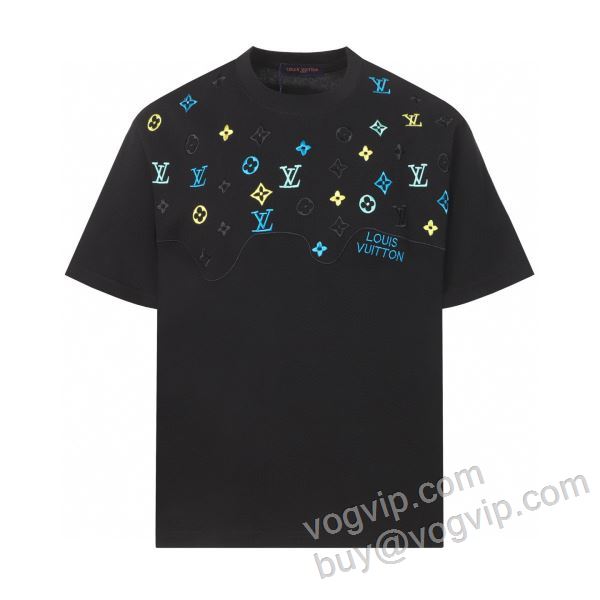 2026期限限定！ ルイ ヴィトン LOUIS VUITTONブランドコピー NXZLV078 活用できるアイテム 半袖Tシャツ 2色可選