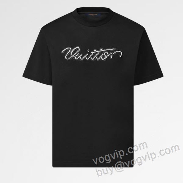 ルイ ヴィトン LOUIS VUITTON偽物ブランド 2026人気定番豊富な NXZLV085 半袖Tシャツ 2色可選 優美なお出かけスタイル