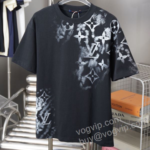 ルイ ヴィトンブランド 偽物 通販 2026限定セール高品質 NXZLV093 半袖Tシャツ 2色可選 人気 ランキング