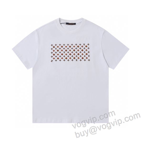 韓国の人気 ルイ ヴィトン LOUIS VUITTONブランド 偽物 通販 2026最安値セール NXZLV104 半袖Tシャツ