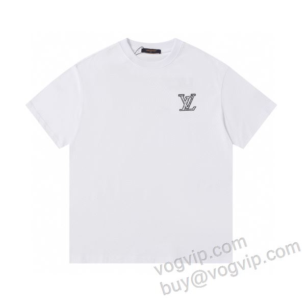 完売必至の人気モデルをご紹介 ルイ ヴィトン LOUIS VUITTONブランドスーパーコピー 2026春夏季超人気 NXZLV109 半袖Tシャツ 2色可選