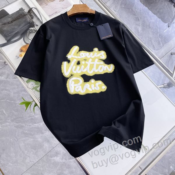 2026お買い得セール ルイ ヴィトン LOUIS VUITTONブランド 偽物 通販 NXZLV126 半袖Tシャツ 2色可選 肌触りの気持ちい?