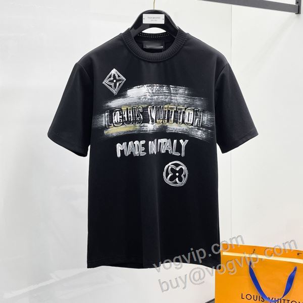 主役になる存在感 ルイ ヴィトン LOUIS VUITTONブランドスーパーコピー NXZLV131 半袖Tシャツ 2色可選 2026爆買いセール