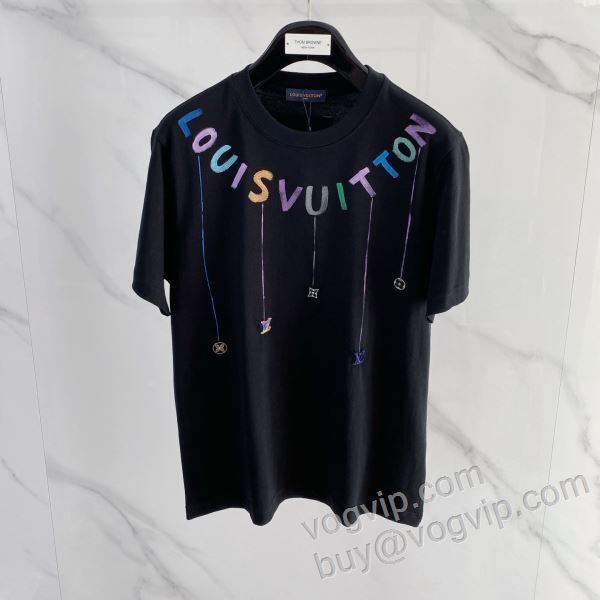 半袖Tシャツ ルイ ヴィトンブランド 偽物 通販 2026大特価！ NXZLV148 2色可選 入手困難！