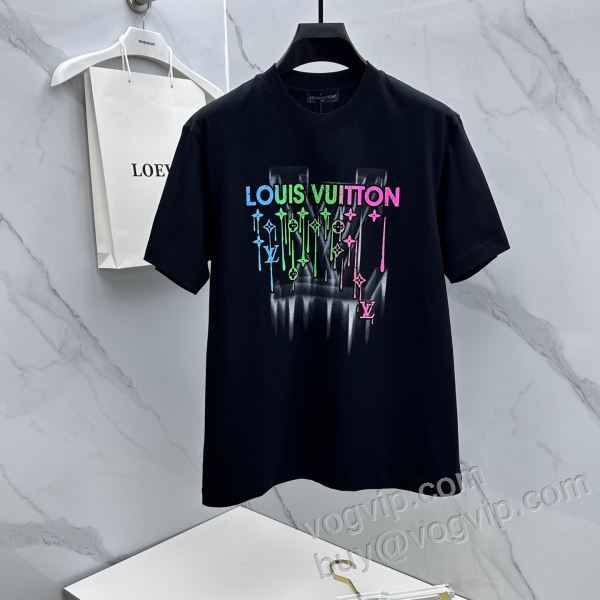 2026割引セール ルイ ヴィトンコピーブランド 高級感ある NXZLV150 半袖Tシャツ 2色可選