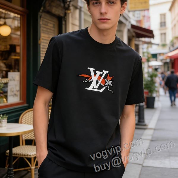 半袖Tシャツ ルイ ヴィトン LOUIS VUITTONスーパーコピー 2026激安大特価安い NXZLV156 2色可選 魅力的