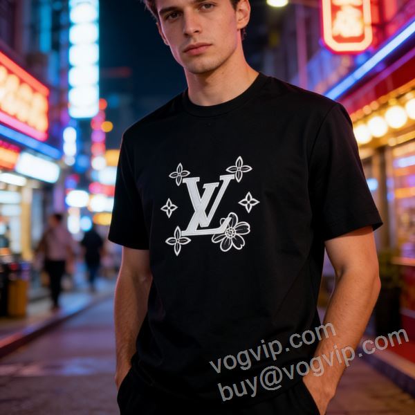 半袖Tシャツ スタイリッシュな印象 ルイ ヴィトン LOUIS VUITTONスーパーコピー 激安 2026驚きの破格値セール NXZLV160 2色可選