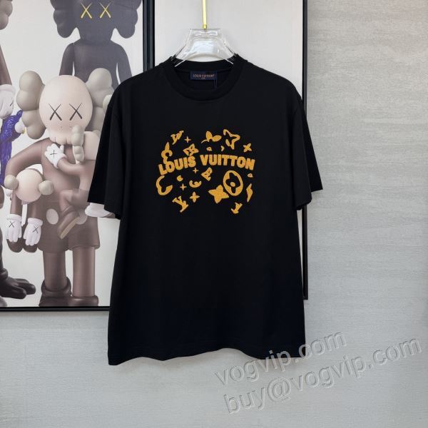 LOUIS VUITTONブランドスーパーコピー 2026品質保証お買い得 NXZLV164 ルイ ヴィトン 半袖Tシャツ 2色可選 大好評