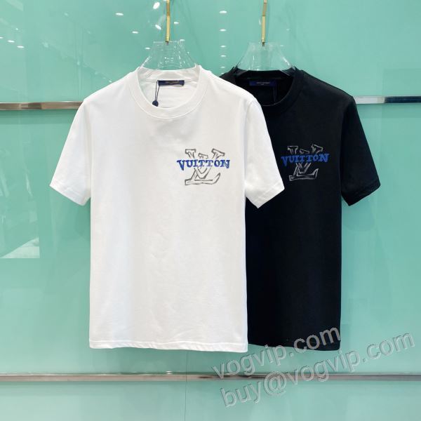 追跡あり☆入手困難!! ルイ ヴィトンコピーブランド NXZLV172 半袖Tシャツ 2色可選 2026人気通販