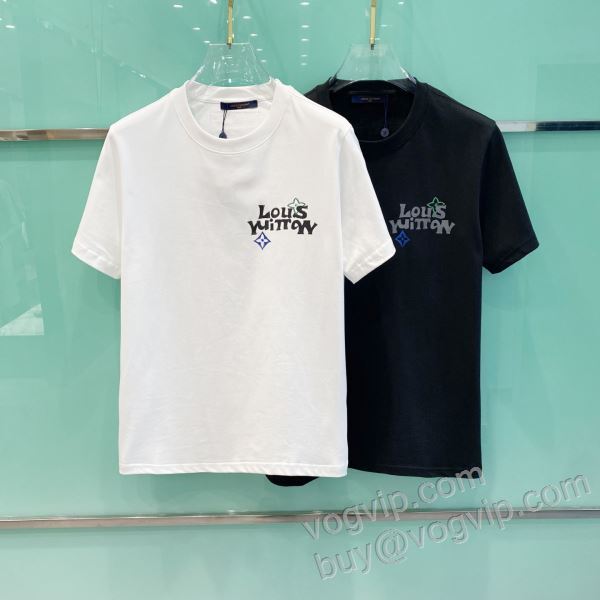 ルイ ヴィトン偽物ブランド 2026人気通販 NXZLV173 半袖Tシャツ 2色可選