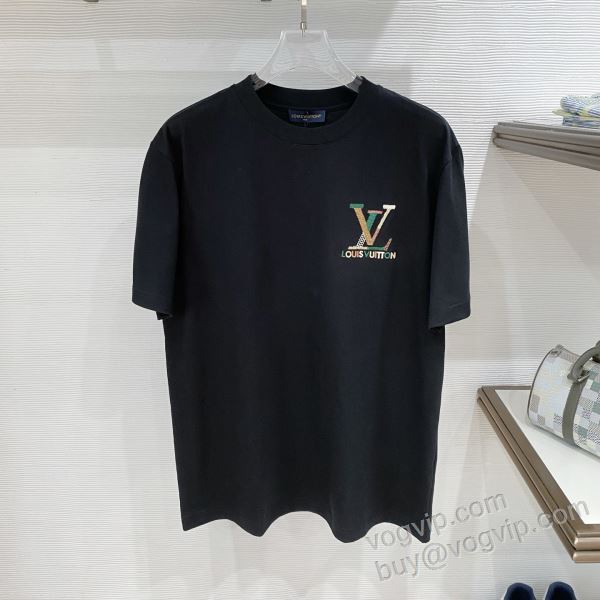 モデル大絶賛? ルイ ヴィトンブランド 偽物 通販 2026春夏季超人気 NXZLV178 半袖Tシャツ 2色可選