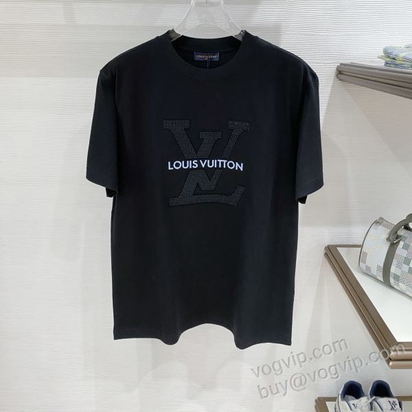 大人のセンスを感じさせる ルイ ヴィトンコピーブランド NXZLV180 半袖Tシャツ 2色可選 2026春夏季超人気