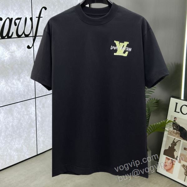 お洒落な存在感 ルイ ヴィトン LOUIS VUITTONスーパーコピー 2026HOT人気セール NXZLV186 半袖Tシャツ 2色可選