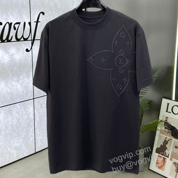 セレブ風 ルイ ヴィトン LOUIS VUITTONコピー ブランド NXZLV188 半袖Tシャツ 2色可選 2026HOT人気セール