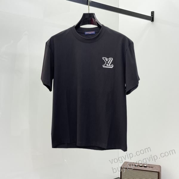 2026爆発的通販 ルイ ヴィトン LOUIS VUITTONブランドコピー NXZLV195 半袖Tシャツ 3色可選 大人キレイに仕立てる