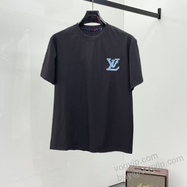 半袖Tシャツ 海外セレブ定番愛用 2色可選 ルイ ヴィトンスーパーコピー 2026爆発的通販 NXZLV197