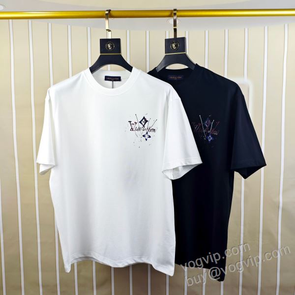半袖Tシャツ 2色可選 個性的なデザイン ルイ ヴィトンスーパーコピー 激安 2026爆買い人気 NXZLV201