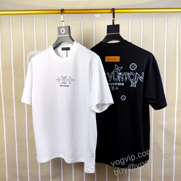 ルイ ヴィトン 2026超人気新品 NXZLV209 半袖Tシャツ 2色可選 LOUIS VUITTONコピー 人気 ランキング