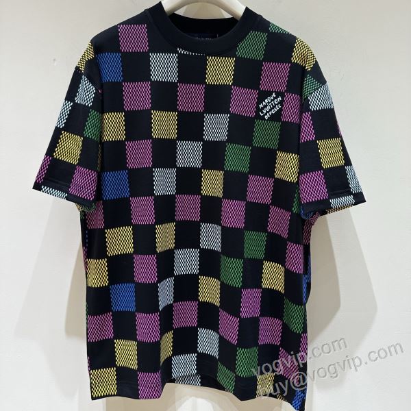 魅力的 ルイ ヴィトン LOUIS VUITTON偽物ブランド 2026激安大特価定番 NXZLV214 半袖Tシャツ 2色可選