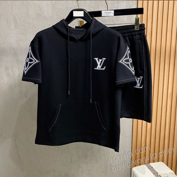 スタイリッシュな印象 上下セット 半袖Tシャツ ルイ ヴィトンブランドコピー 2026驚きの破格値大人気 NXZLV218