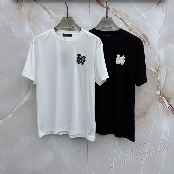 LOUIS VUITTONブランドコピー 2026人気セール高品質 NXZLV229 ルイ ヴィトン 半袖Tシャツ 2色可選 早くも完売している