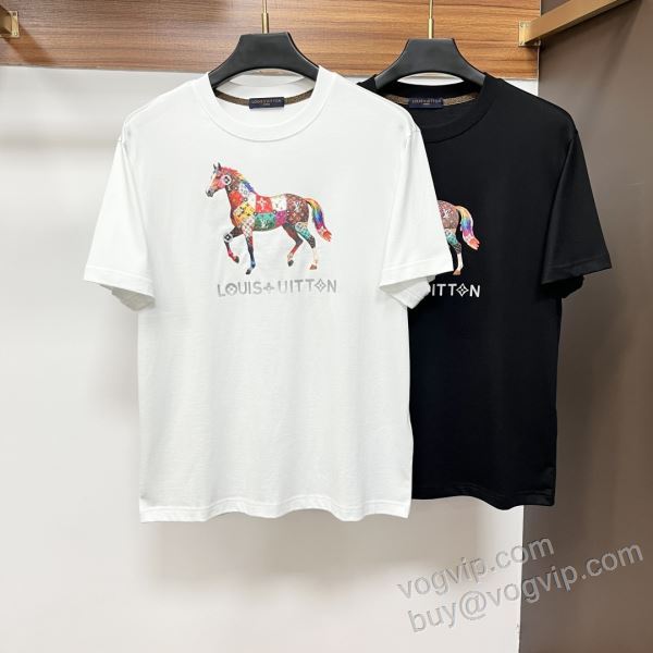 実用性に溢れるアイテム ルイ ヴィトン LOUIS VUITTONコピー ブランド NXZLV232 半袖Tシャツ 2色可選 2026数量限定本物保証