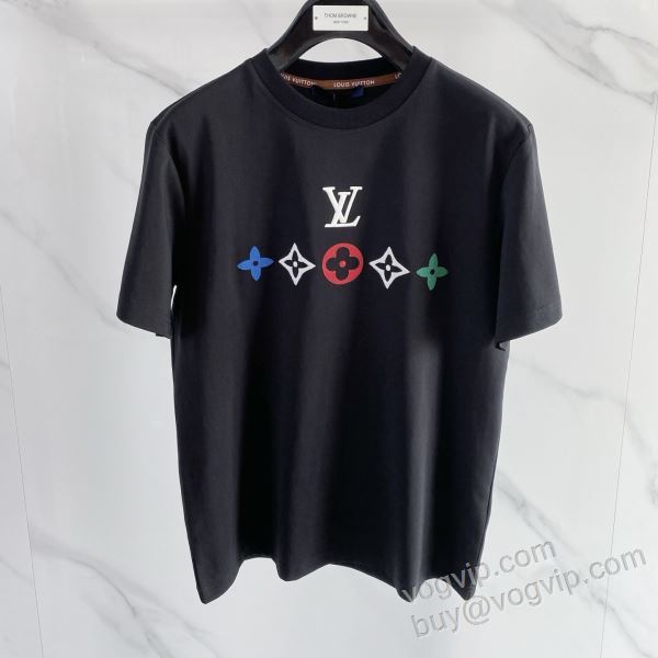 2026新商品！ ルイ ヴィトン LOUIS VUITTONコピーブランド シックスタイルに活躍 NXZLV235 半袖Tシャツ 2色可選