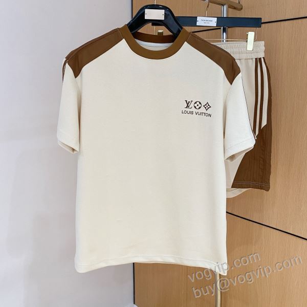 ルイ ヴィトンコピーブランド 2026春夏季超人気 NXZLV246 上下セット 半袖Tシャツ 機能性も備えたアイテム