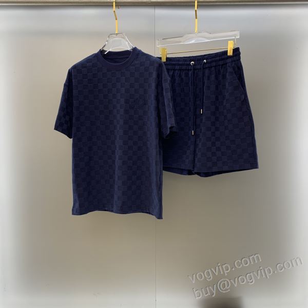2026新作登場 ルイ ヴィトン LOUIS VUITTONスーパーコピー NXZLV259 上下セット 半袖Tシャツ 注目のアイテム