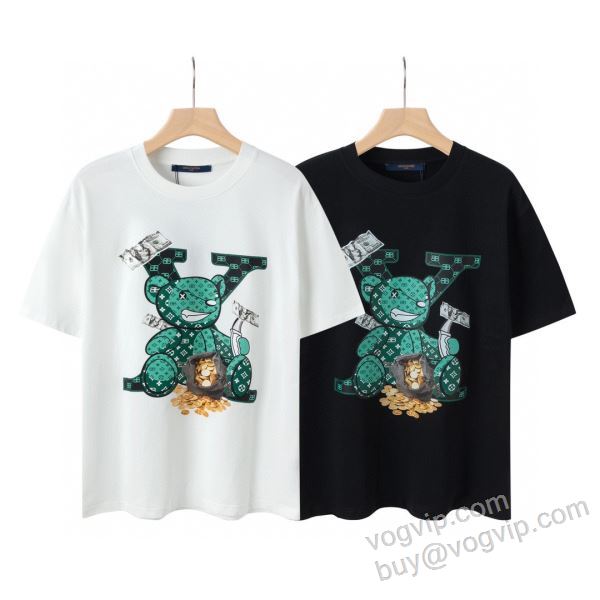 韓国の人気 半袖Tシャツ ルイ ヴィトン偽物ブランド 2026爆買い格安 NXZLV269 2色可選