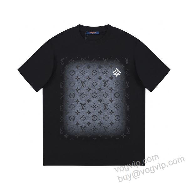 可愛く上品な雰囲気 ルイ ヴィトンブランドコピー NXZLV272 半袖Tシャツ 2色可選 2026超激得100%新品