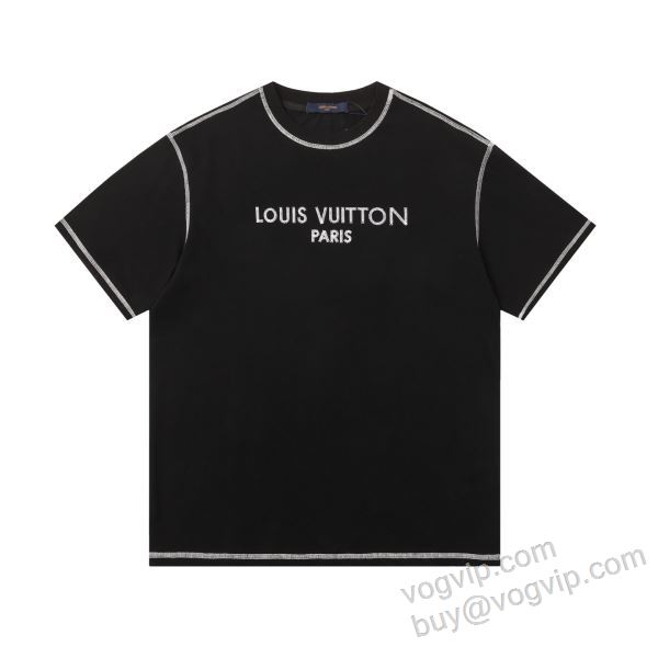LOUIS VUITTONブランド 偽物 通販 2026超人気新品 NXZLV277 ルイ ヴィトン 半袖Tシャツ 2色可選 希少価値大！