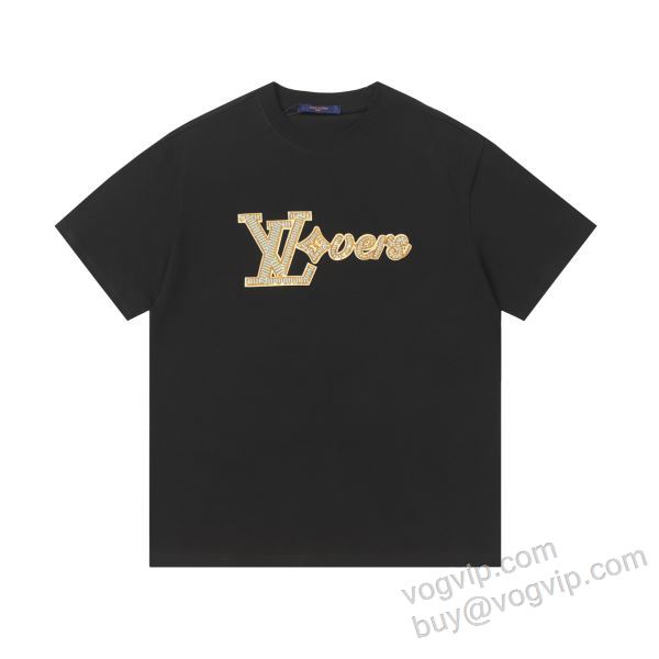ルイ ヴィトン 2026高級品 通販 NXZLV281 半袖Tシャツ 3色可選 LOUIS VUITTONスーパーコピー 個性的なデザ