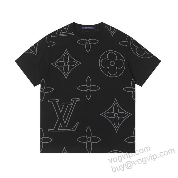 半袖Tシャツ 2色可選 上品上質 ルイ ヴィトンスーパーコピー 2026激安大特価本物保証 NXZLV285