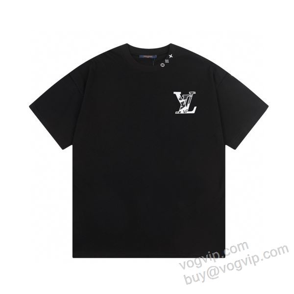 人気ブランド  ルイ ヴィトンブランド 偽物 通販 NXZLV288 半袖Tシャツ 2色可選 2026驚きの破格値新品