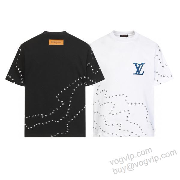 ルイ ヴィトン 2026人気定番爆買い NXZLV300 半袖Tシャツ 2色可選 LOUIS VUITTONスーパーコピー 激安 格安！