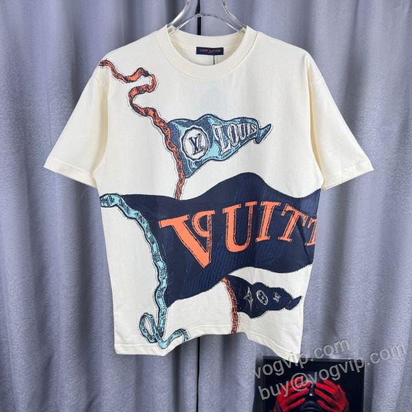 2026最安値定番 ルイ ヴィトンブランド 偽物 通販 NXZLV310 半袖Tシャツ 2色可選 大特価