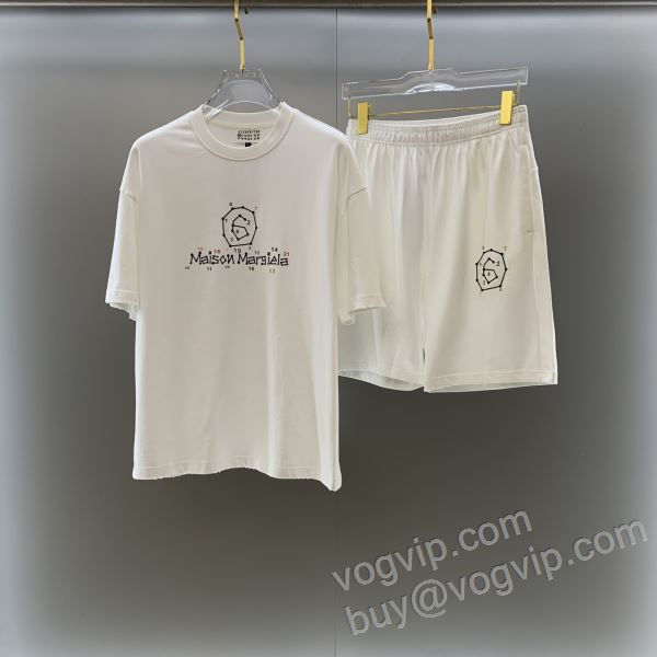 2026春夏季超人気 マルタン マルジェラ スーパーコピー 激安 NXZMM006 上下セット 半袖Tシャツ 2色可選 実用性に溢れるアイテム