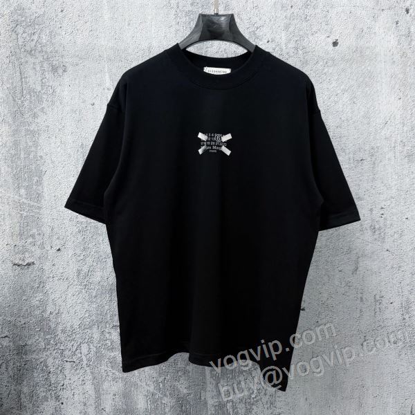 チノパン 狙える優秀アイテム マルタン マルジェラ NXZMM015 半袖Tシャツ 2色可選 Maison Margielaコピー ブランド 2026お買い得高品質